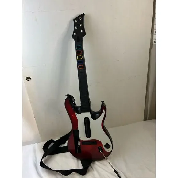 Guitar Hero Wii with strap red black 31